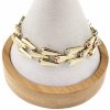 1498 Bransoletka elegancka złota 16+2+2cm pozłacana 14k Xuping cyrkonie